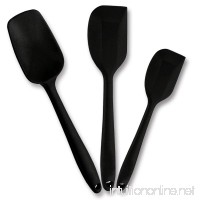 Silicone Spatula Xpatee 3-piece 600ºF Heat-Resistant Flexible Rubber Spatula Spoon Scraper with Stainless Steel Core for Baking and Non-Stick Cookware - B06XKLVQ8T